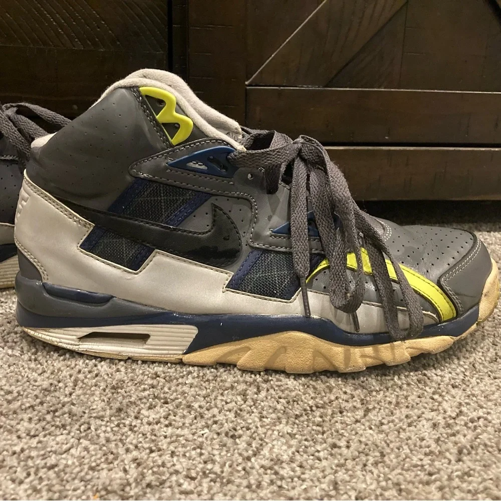 Nike Air Trainer SC High Bo Jackson Mens Size 8.5 Vast Gunsmoke Shoes 302346-007 - Picture 4 of 10